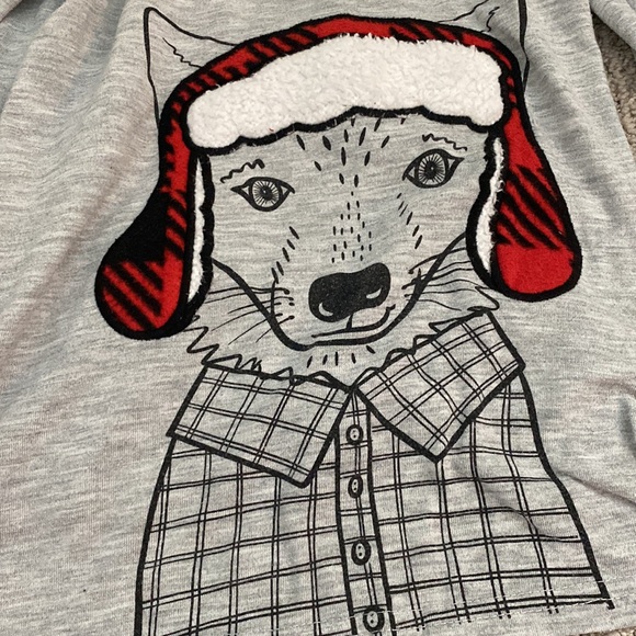 Cat & Jack Boys Plaid Christmas Pajama Set with Reindeer Limited Edition - Picture 5 of 5